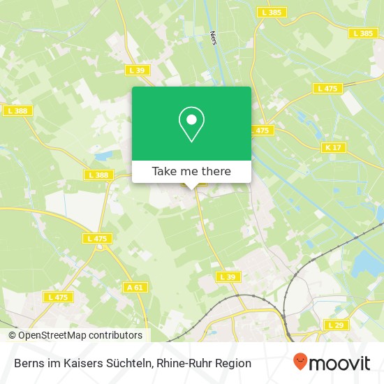 Berns im Kaisers Süchteln map