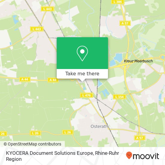 KYOCERA Document Solutions Europe map