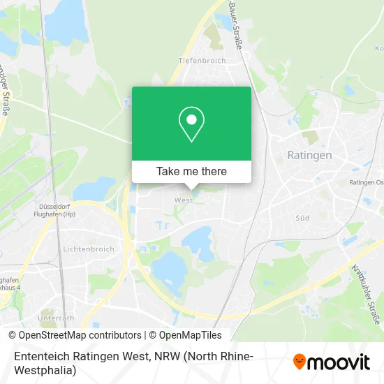 Ententeich Ratingen West map