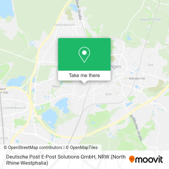 Карта Deutsche Post E-Post Solutions GmbH