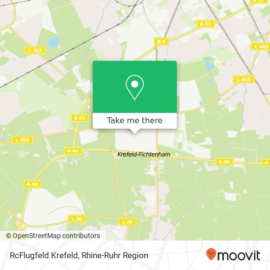 RcFlugfeld Krefeld map