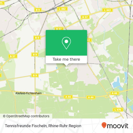 Tennisfreunde Fischeln map