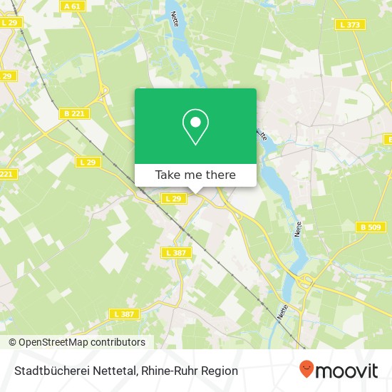 Stadtbücherei Nettetal map