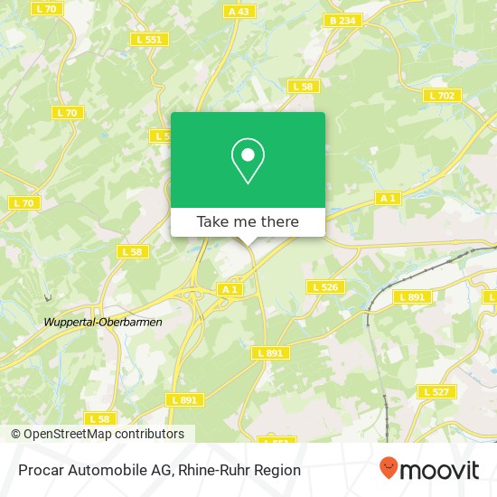 Procar Automobile AG map