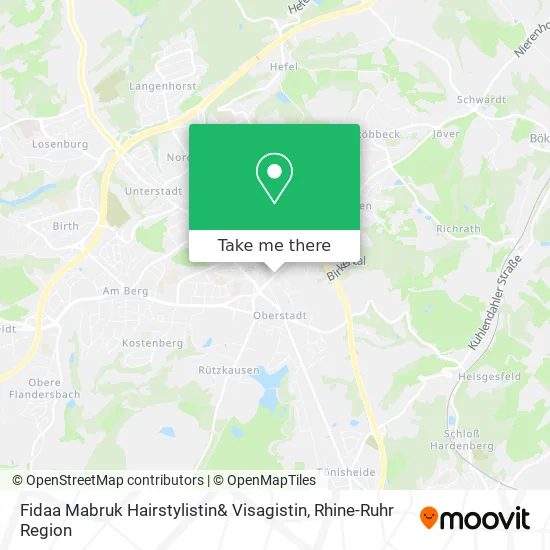 Карта Fidaa Mabruk Hairstylistin& Visagistin