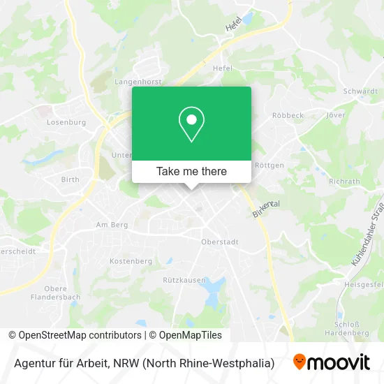Карта Agentur für Arbeit