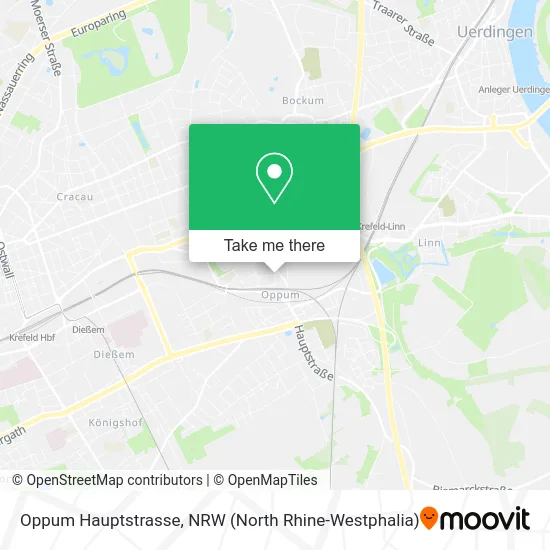 Карта Oppum Hauptstrasse