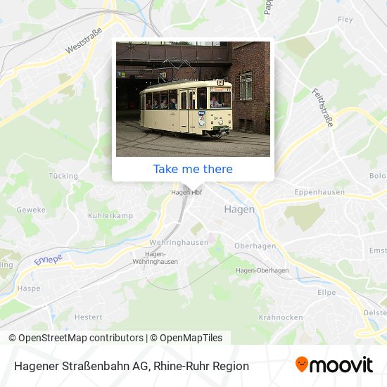 Hagener Straßenbahn AG map