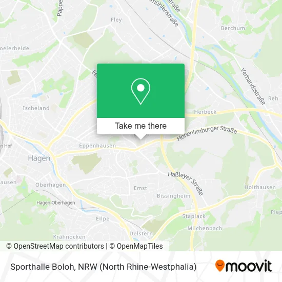 Sporthalle Boloh map