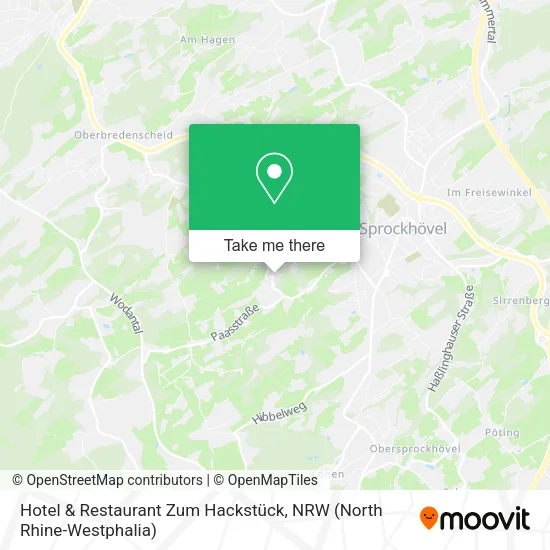 Карта Hotel & Restaurant Zum Hackstück