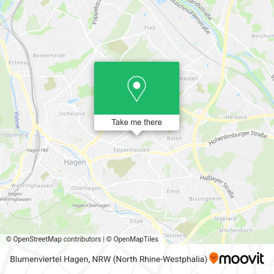 Карта Blumenviertel Hagen