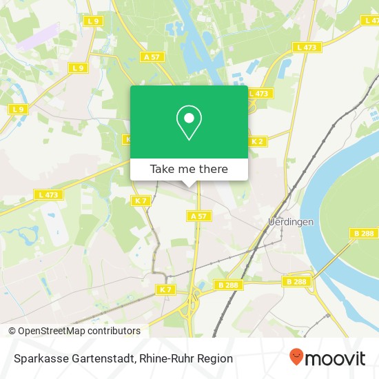 Sparkasse Gartenstadt map