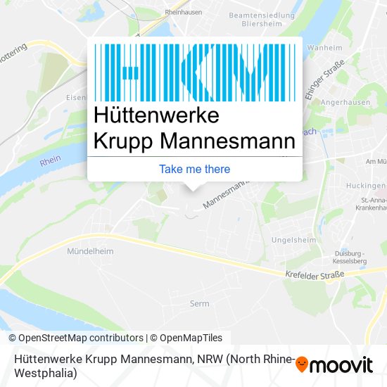 Карта Hüttenwerke Krupp Mannesmann