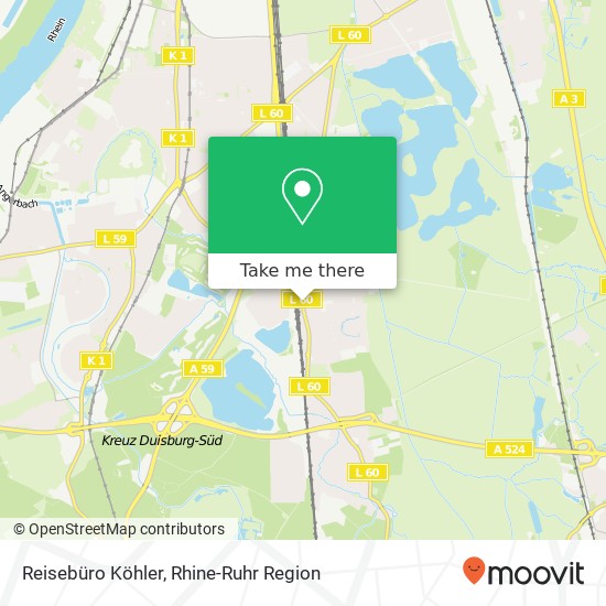 Карта Reisebüro Köhler