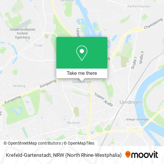 Карта Krefeld-Gartenstadt