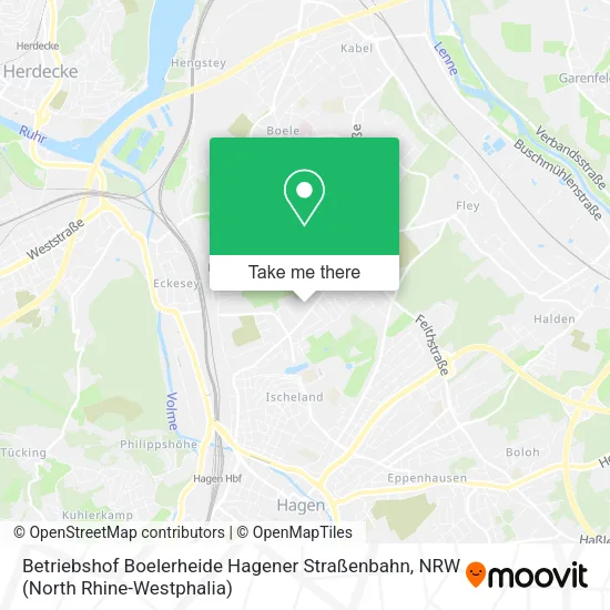 Карта Betriebshof Boelerheide Hagener Straßenbahn
