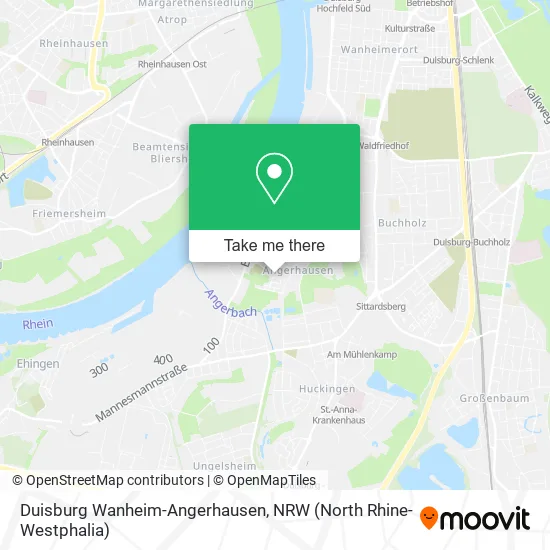 Карта Duisburg Wanheim-Angerhausen