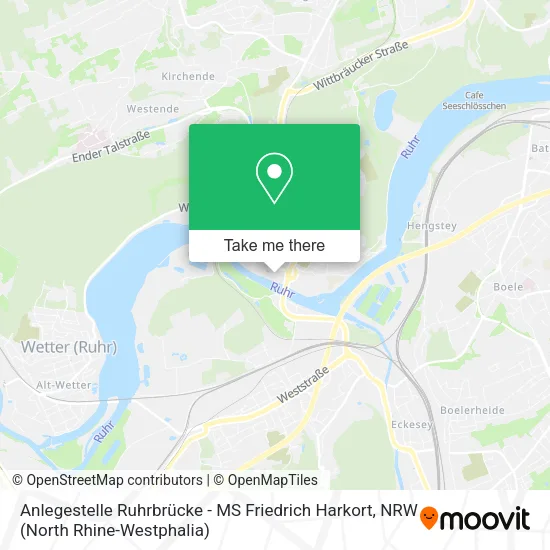 Карта Anlegestelle Ruhrbrücke - MS Friedrich Harkort