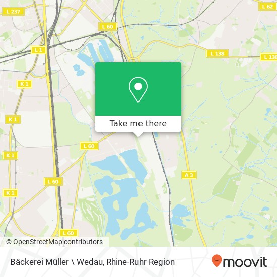 Bäckerei Müller \ Wedau map