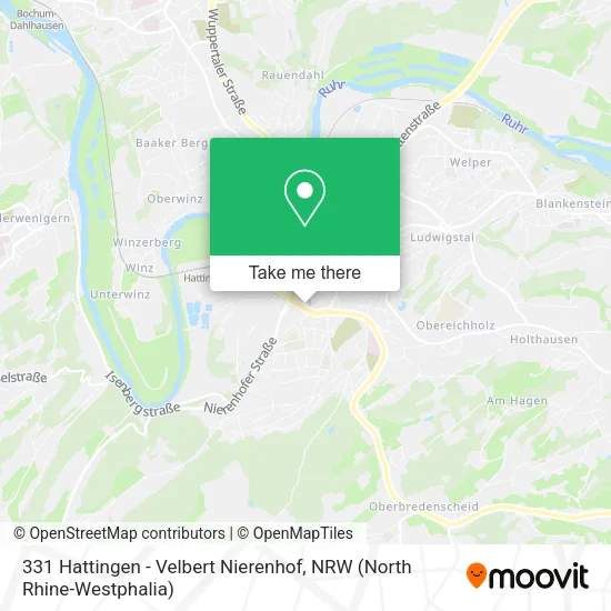 Карта 331 Hattingen - Velbert Nierenhof