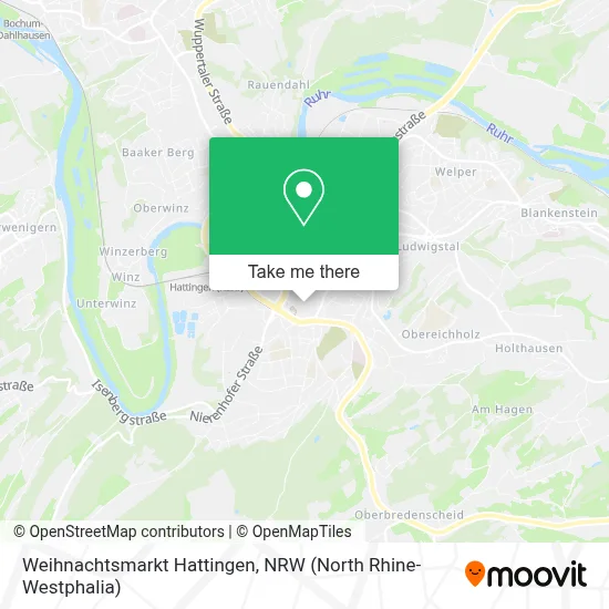 Weihnachtsmarkt Hattingen map
