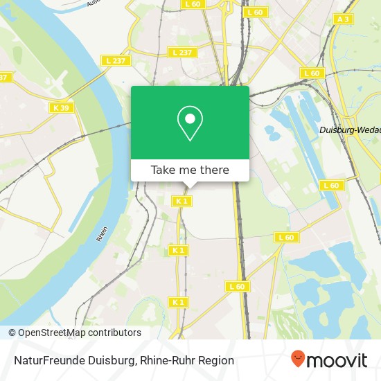 NaturFreunde Duisburg map