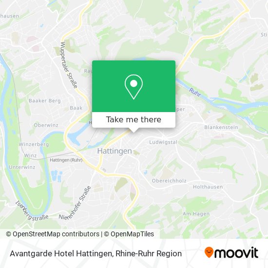 Avantgarde Hotel Hattingen map