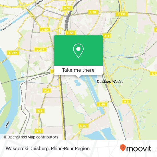 Wasserski Duisburg map