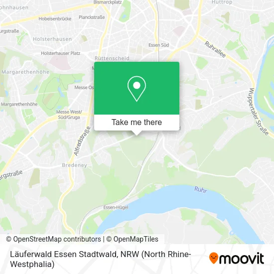 Карта Läuferwald Essen Stadtwald