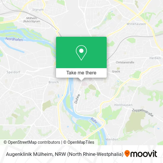 Карта Augenklinik Mülheim