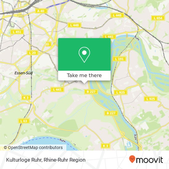 Карта Kulturloge Ruhr