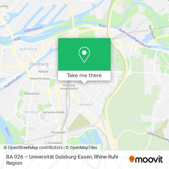 BA 026 – Universität Duisburg-Essen map