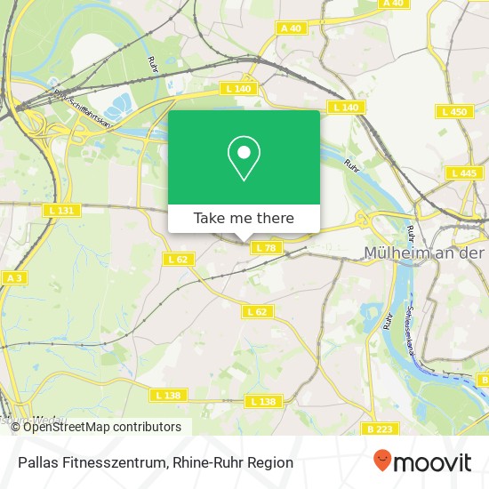 Pallas Fitnesszentrum map