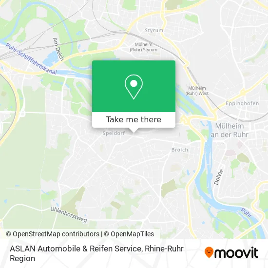 Карта ASLAN Automobile & Reifen Service