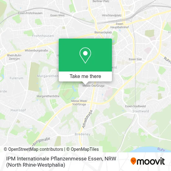 IPM Internationale Pflanzenmesse Essen map