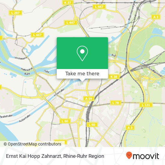Ernst Kai Hopp Zahnarzt map