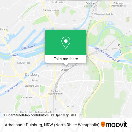 Карта Arbeitsamt Duisburg