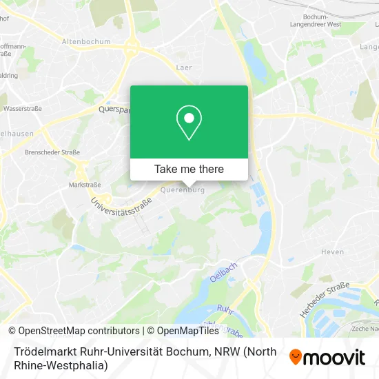 Карта Trödelmarkt Ruhr-Universität Bochum