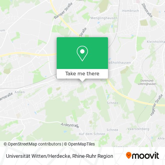 Universität Witten/Herdecke map