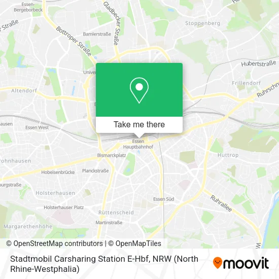 Карта Stadtmobil Carsharing Station E-Hbf