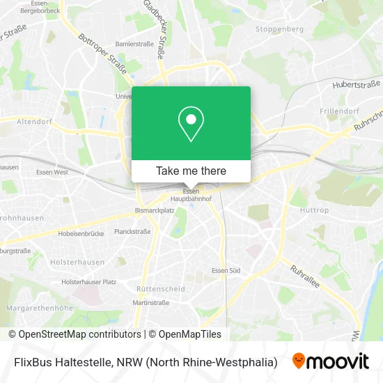 Карта FlixBus Haltestelle