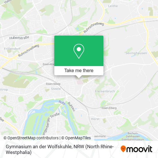 Gymnasium an der Wolfskuhle map