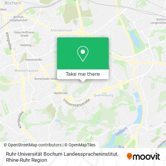 Ruhr-Universität Bochum Landesspracheninstitut map
