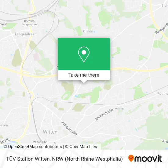 TÜV Station Witten map
