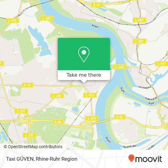 Карта Taxi GÜVEN