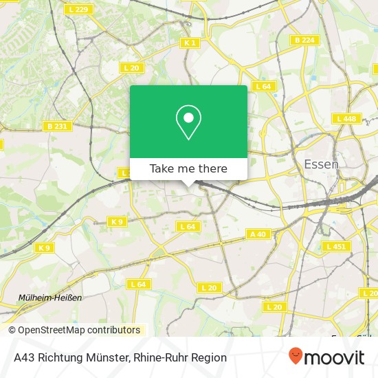 A43 Richtung Münster map