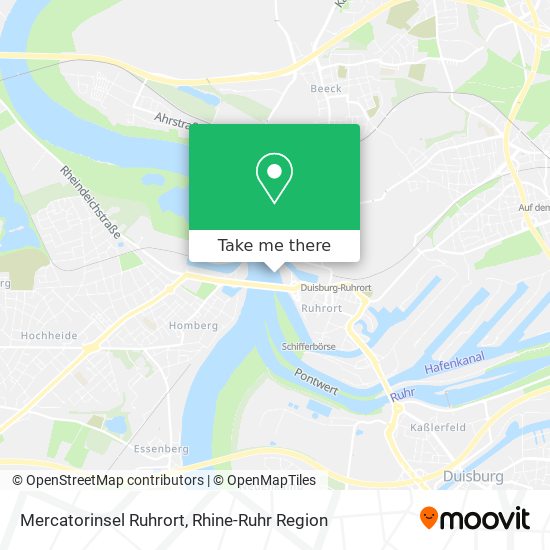 Mercatorinsel Ruhrort map