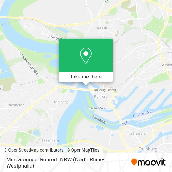 Карта Mercatorinsel Ruhrort