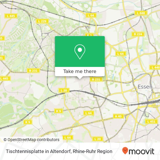 Tischtennisplatte in Altendorf map