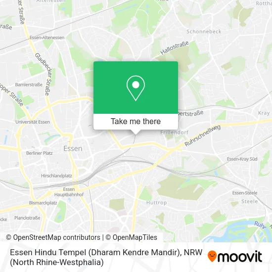 Карта Essen Hindu Tempel (Dharam Kendre Mandir)